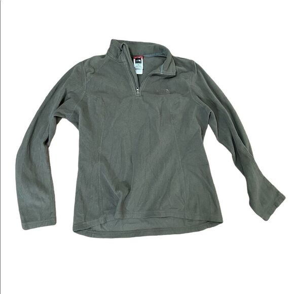 The North Face Tops - The‎ North Face Olive green women’s fleece pullover M